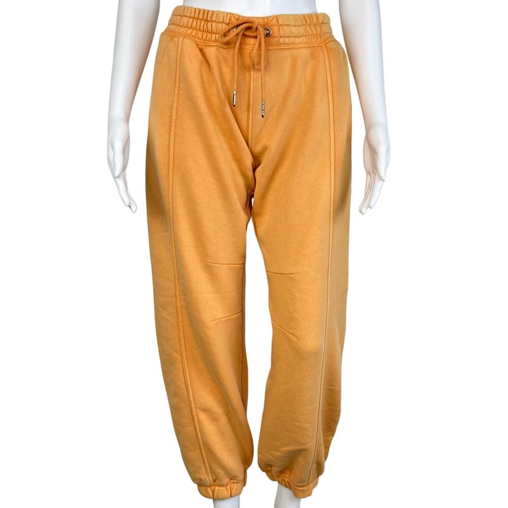 Free People Movement Light Orange Drawstring Barrel Jogger Sweatpants (XS)